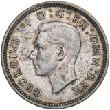 1943 Silver Threepence - George VI British Silver Coin