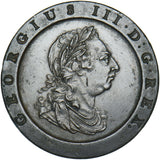 1797 Cartwheel Twopence - George III British Copper Coin - Very Nice