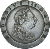 1797 Cartwheel Twopence - George III British Copper Coin - Very Nice
