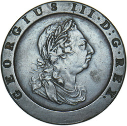 1797 Cartwheel Twopence - George III British Copper Coin - Nice