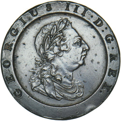 1797 Cartwheel Twopence - George III British Copper Coin - Nice