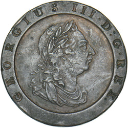 1797 Cartwheel Twopence - George III British Copper Coin - Nice
