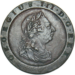 1797 Cartwheel Twopence - George III British Copper Coin - Nice