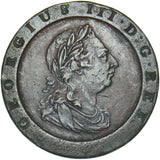 1797 Cartwheel Twopence - George III British Copper Coin - Nice