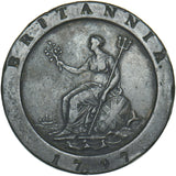 1797 Cartwheel Twopence - George III British Copper Coin - Nice