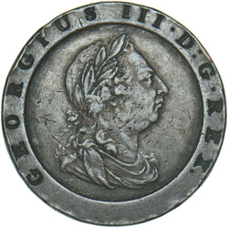 1797 Cartwheel Twopence - George III British Copper Coin - Nice