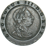 1797 Cartwheel Twopence - George III British Copper Coin - Nice