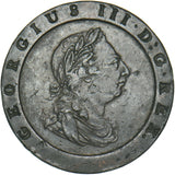 1797 Cartwheel Twopence - George III British Copper Coin - Nice