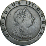 1797 Cartwheel Twopence - George III British Copper Coin - Nice