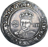 1551-3 Shilling (mm. tun) - Edward VI British Silver Hammered Coin - Nice