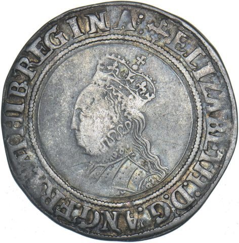 1560-1 Shilling (Cross-Crosslet) - Elizabeth I British Silver Hammered Coin Nice