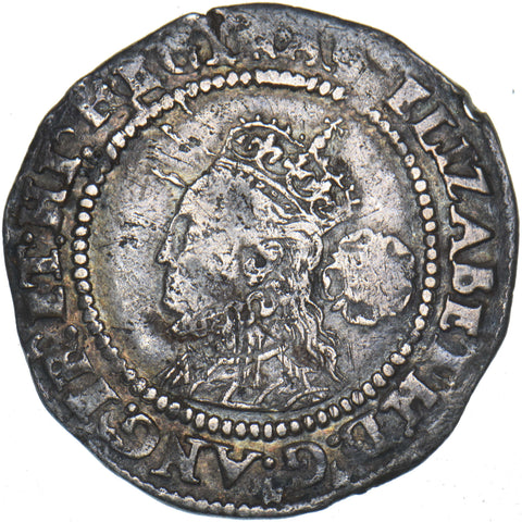1567 Sixpence (mm. Coronet) - Elizabeth I British Silver Hammered Coin - Nice