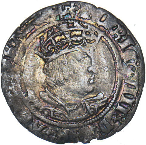 1526-44 Groat (mm. Lis) - Henry VIII British Silver Hammered Coin - Nice