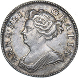 1708 Shilling - Anne British Silver Coin - Very Nice