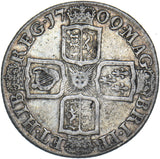 1709 Shilling - Anne British Silver Coin - Nice