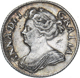 1709 Shilling - Anne British Silver Coin - Very Nice
