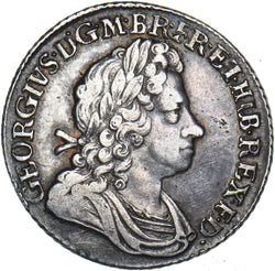 1723 SSC Shilling - George I British Silver Coin - Very Nice