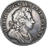 1723 SSC Shilling - George I British Silver Coin - Very Nice