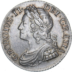 1741 Shilling - George II British Silver Coin - Very Nice