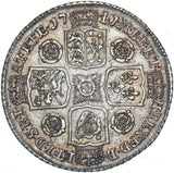 1741 Shilling - George II British Silver Coin - Very Nice