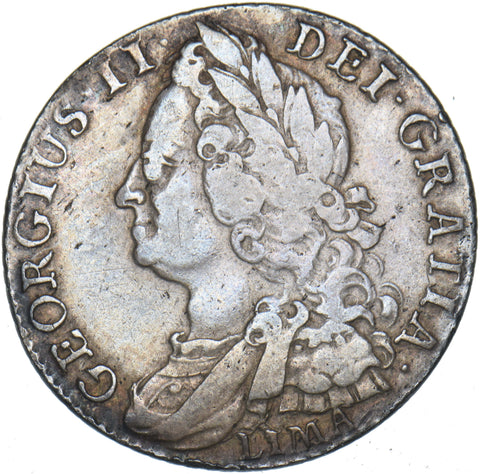 1745 LIMA Shilling - George II British Silver Coin