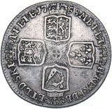 1758 Shilling - George II British Silver Coin - Nice