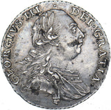 1787 Shilling - George III British Silver Coin - Very Nice