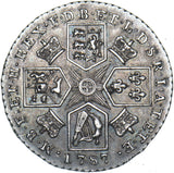 1787 Shilling - George III British Silver Coin - Very Nice
