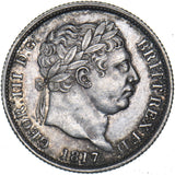 1817 Shilling - George III British Silver Coin - Superb