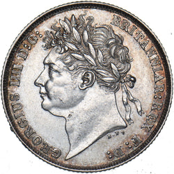 1821 Shilling - George IV British Silver Coin - Very Nice