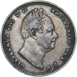 1834 Shilling - William IV British Silver Coin - Nice