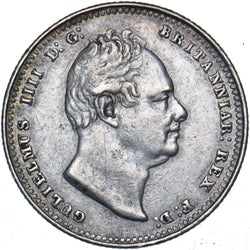 1834 Shilling - William IV British Silver Coin - Nice