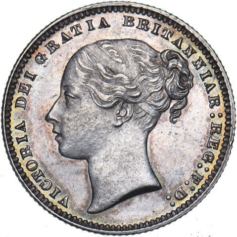 1875 Shilling (Die no. 3) - Victoria British Silver Coin - Very Nice