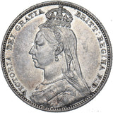1889 Shilling (Rare dies 2C) - Victoria British Silver Coin - Nice