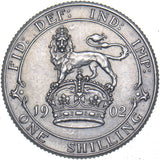 1902 Matt Proof Shilling - Edward VII British Silver Coin - Superb