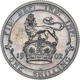 1902 Matt Proof Shilling - Edward VII British Silver Coin - Superb