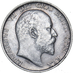 1906 Shilling - Edward VII British Silver Coin - Nice