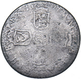 1697 E Sixpence (Exeter Mint) - William III British Silver Coin