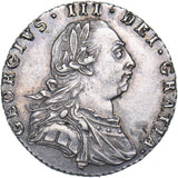 1787 Sixpence - George III British Silver Coin - Very Nice