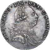 1787 Sixpence - George III British Silver Coin - Very Nice