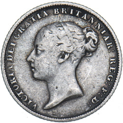 1856 Sixpence - Victoria British Silver Coin
