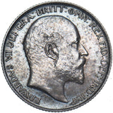 1902 Matt Proof Sixpence - Edward VII British Silver Coin - Very Nice