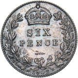 1902 Matt Proof Sixpence - Edward VII British Silver Coin - Very Nice