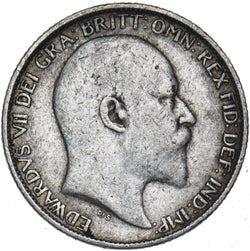 1908 Sixpence - Edward VII British Silver Coin