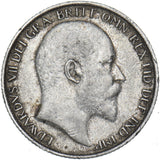 1909 Sixpence - Edward VII British Silver Coin - Nice