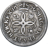1679 Maundy Fourpence - Charles II British Silver Coin - Nice