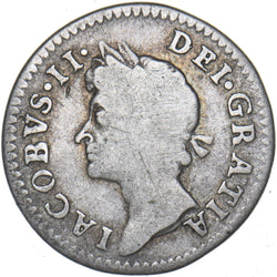 1687 Maundy Fourpence (7 Over 6) - James II British Silver Coin