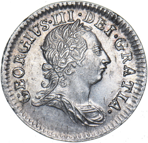 1763 Maundy Fourpence - George III British Silver Coin - Very Nice