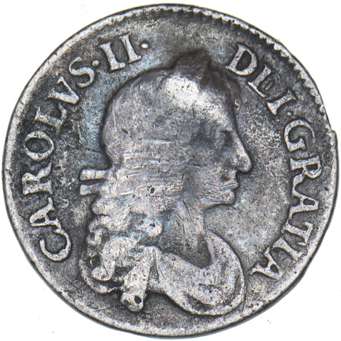 1683 Threepence - Charles II British Silver Coin