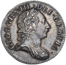 1762 Threepence - Victoria British Silver Coin - Very Nice